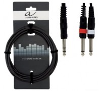 ALPHA AUDIO Basic Line Y-Cable 6 m аудио-кабель 1x6,3 mm stereo jack plug - 2x6,3 mm mono jack plug