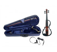 GEWA E-Violine Line Red Brown электроскрипка, чехол, смычок, канифоль, наушники , мостик