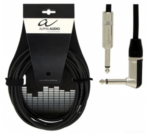 ALPHA AUDIO Pro Line кабель инструментальный моноджек 6,3 мм Х угловой моноджек 6,3 мм, 9 м