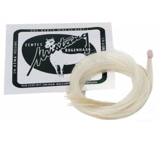 GEWA Mustang Bow Hair Standard волос для смычка скрипки/альта, небеленый, натуральный, 80 см