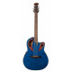 OVATION CE44P-8TQ Celebrity Elite Plus Mid Cutaway Trans Blue Quilt Maple  гитара (Китай)