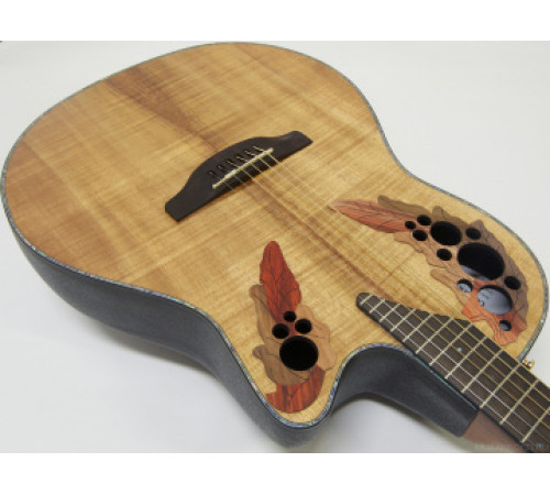 OVATION CE44P-FKOA Celebrity Elite Plus Mid Cutaway Natural Figured Koa гитара (Китай)