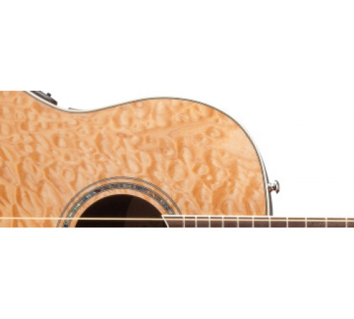 OVATION CS24P-4Q Celebrity Standard Plus Mid Cutaway Natural Quilt Maple гитара  (Китай)