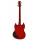 TENSON Nashville SD Set Neck Transparent Red электрогитара