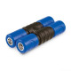 LP LP441T-M Twist Shaker Medium Blue комплект шейкеров, средний звук, можно соединять