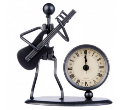 "GEWA Sculpture Clock Bass Сувенирные часы Гитарист (Басист)"