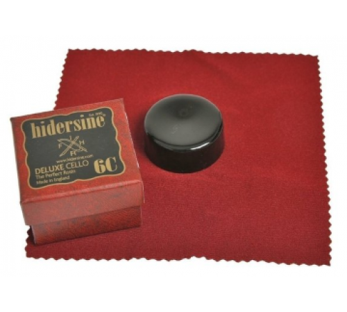 HIDERSINE 6C De Luxe канифоль для виолончели, черная, в квадратной коробке