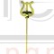 GEWA Lyra small лира (минипульт для нот), ножка 14 см, крепится к винтовому зажиму, латунь