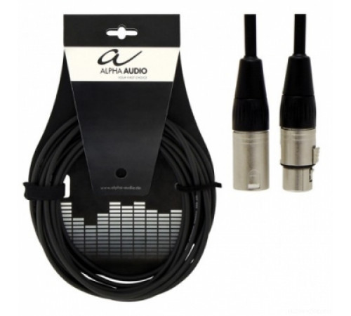 ALPHA AUDIO Peak Line кабель микрофонный XLR(f) - XLR(m) Neutrik, 9 м