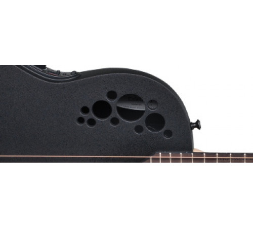 OVATION 1778TX-5 Elite TX Mid Cutaway Black Textured электроакустическая гитара (Корея)
