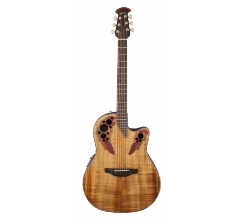 OVATION CE44P-FKOA Celebrity Elite Plus Mid Cutaway Natural Figured Koa гитара (Китай)