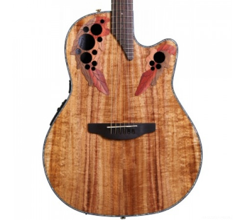 OVATION CE44P-FKOA Celebrity Elite Plus Mid Cutaway Natural Figured Koa гитара (Китай)