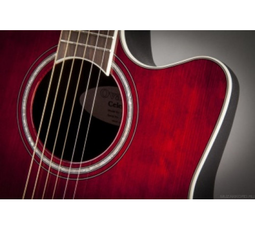 OVATION CS24-RR Celebrity Standard Mid Cutaway Ruby Red электроакустическая гитара (Китай)