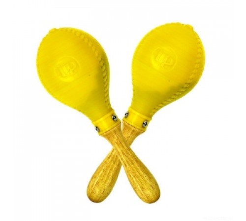 LP LP281 Professional Maracas маракасы пластиковые желтые, деревянная ручка
