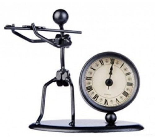 "GEWA Sculpture Clock Flute Сувенирные часы Флейтист"