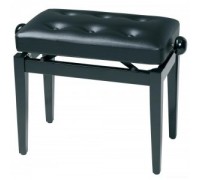 GEWA Piano Bench Deluxe Black Highgloss банкетка черная глянцевая сиденье искуственная кожа
