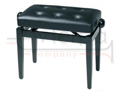 GEWA Piano Bench Deluxe Black Highgloss банкетка черная глянцевая сиденье искуственная кожа