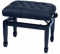 GEWA Piano Bench Deluxe XL Black Highgloss банкетка черная глянцевая сиденье искуственная кожа