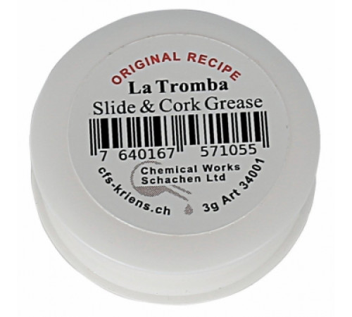 LA TROMBA White смазка для пробки деревянных духовых инструментов, банка, 3 гр.