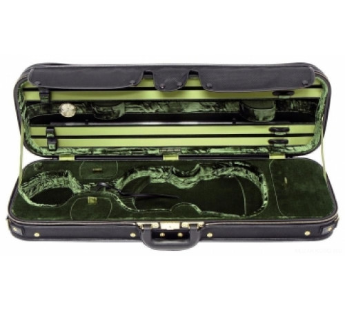 GEWA JAEGER PRESTIGE  Brown футляр для скрипки прямоугольный, 3,1 кг, с гигрометром