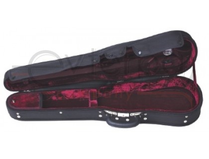 GEWA Liuteria Maestro 4/4 футляр для скрипки с гигрометром, черный текстиль/красный плюш, по форме