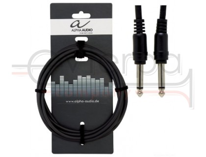 ALPHA AUDIO Basic Line Patch Cable 0,3 m инструментальный патч-кабель 2хMono jack 6,3 mm