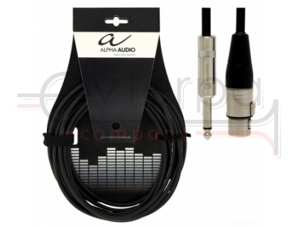 ALPHA AUDIO Pro Line кабель микрофонный XLR (мама) Х моноджек 6,3 мм, 9 м