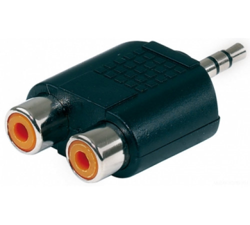 ALPHA AUDIO RCA(тюльпан) стерео джек 2х (3.5 мм) переходник