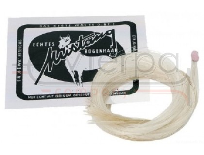 GEWA Mustang Bow Hair Extra Strong волос для  смычка скрипки/альта, небеленый, натуральный, 80 см