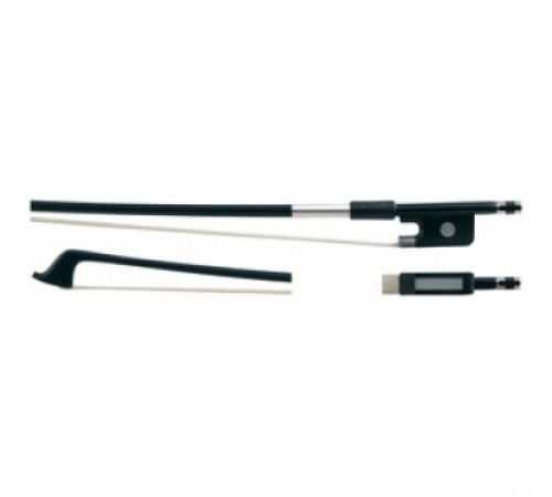 GLASSER Carbon Graphit 4/4 смычок для скрипки, колодка черное дерево, круглая трость, пр-во США