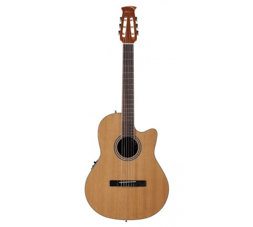 APPLAUSE AB24CII-CED Balladeer Mid Cutaway Nylon Natural Satin электроакустическая гитара (Китай)