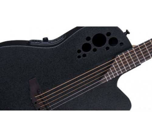 OVATION 1778TX-5 Elite TX Mid Cutaway Black Textured электроакустическая гитара (Корея)