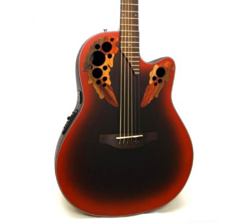 OVATION CE44-RRB Celebrity Elite Mid Cutaway Reversed Redburst электроакустическая гитара (Китай)