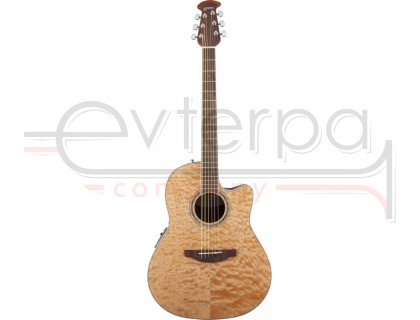 OVATION CS24P-4Q Celebrity Standard Plus Mid Cutaway Natural Quilt Maple гитара  (Китай)