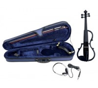 GEWA E-Violine line Black электроскрипка, чехол, смычок, канифоль, наушники , мостик