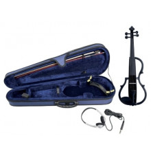 GEWA E-Violine line Black электроскрипка, чехол, смычок, канифоль, наушники , мостик