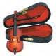 GEWA Miniature Instrument Bass сувенир контрабас, дерево, 11 см, с футляром и смычком