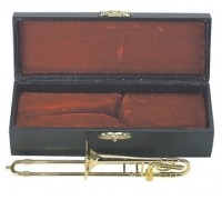 GEWA Miniature Instrument Trombone сувенир тромбон, латунь, 15 см, с футляром