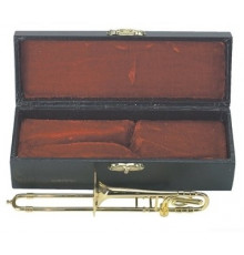 GEWA Miniature Instrument Trombone сувенир тромбон, латунь, 15 см, с футляром