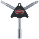 GIBRALTAR SC-GTK Tri Key Tool ключ для настройки барабанов с шестигранным и крестовым ключом