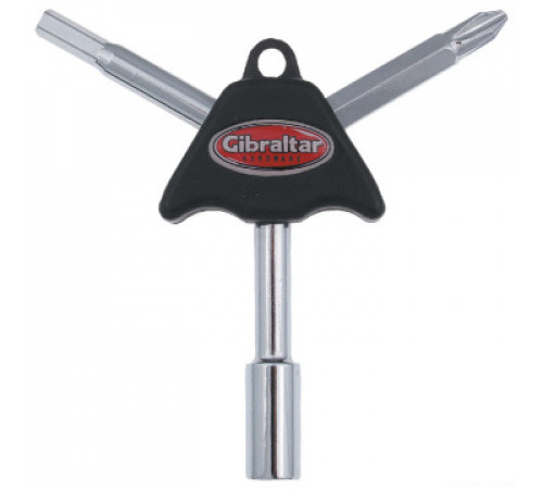 GIBRALTAR SC-GTK Tri Key Tool ключ для настройки барабанов с шестигранным и крестовым ключом