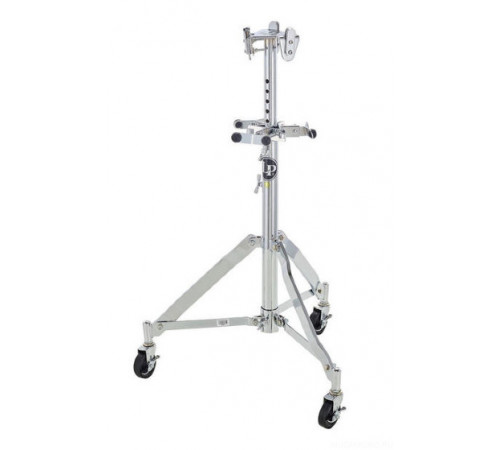 LP LP291 Triple Conga Stand стойка для 3 конга, хромированная сталь, ролики с тормозами