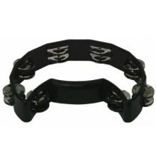 GEWA Jingle wreath Half moon Black тамбурин полукруглый черный, пластик, 16 пар бубенцов