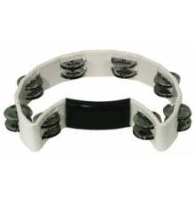 GEWA Jingle wreath Half moon White тамбурин полукруглый белый, пластик, 16 пар бубенцов
