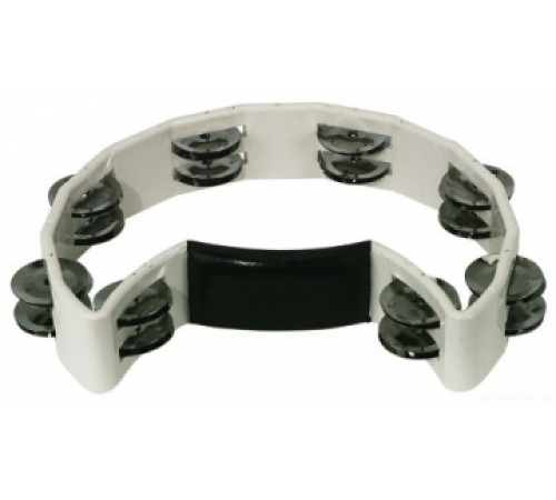 GEWA Jingle wreath Half moon White тамбурин полукруглый белый, пластик, 16 пар бубенцов
