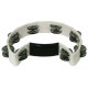 GEWA Jingle wreath Half moon White тамбурин полукруглый белый, пластик, 16 пар бубенцов