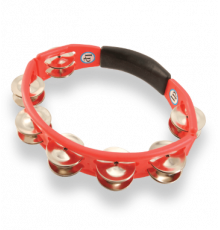 LP LP151 Cyclops Steel Jingles Tambourine Red тамбурин пластиковый красный, 2x7 пар джинглов