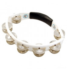 LP LP152 Cyclops Steel Jingles Tambourine White тамбурин пластиковый белый, 2x7 пар джинглов