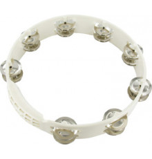 LP LPA192 Aspire 10” Plastic Tambourine White тамбурин пластиковый белый, 2x7 пар джинглов