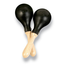 LP M281 Matador Mini Maracas мини-маракасы, корпус черный пластик, ручка дерево